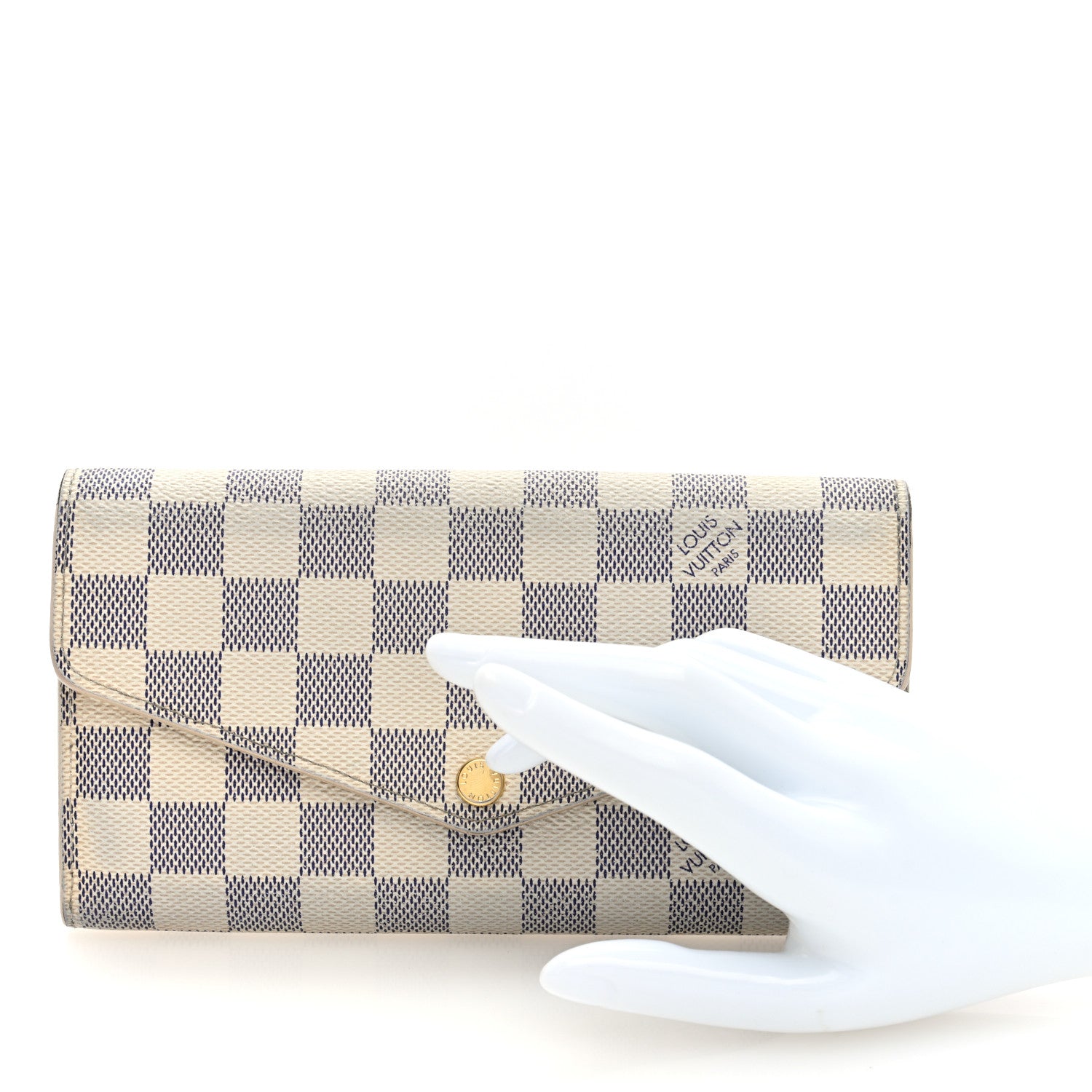 Louis Vuitton Damier Azur Sarah Wallet NM 2 of 8