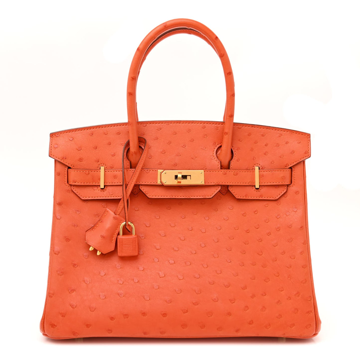 Ostrich Birkin 30 Orange