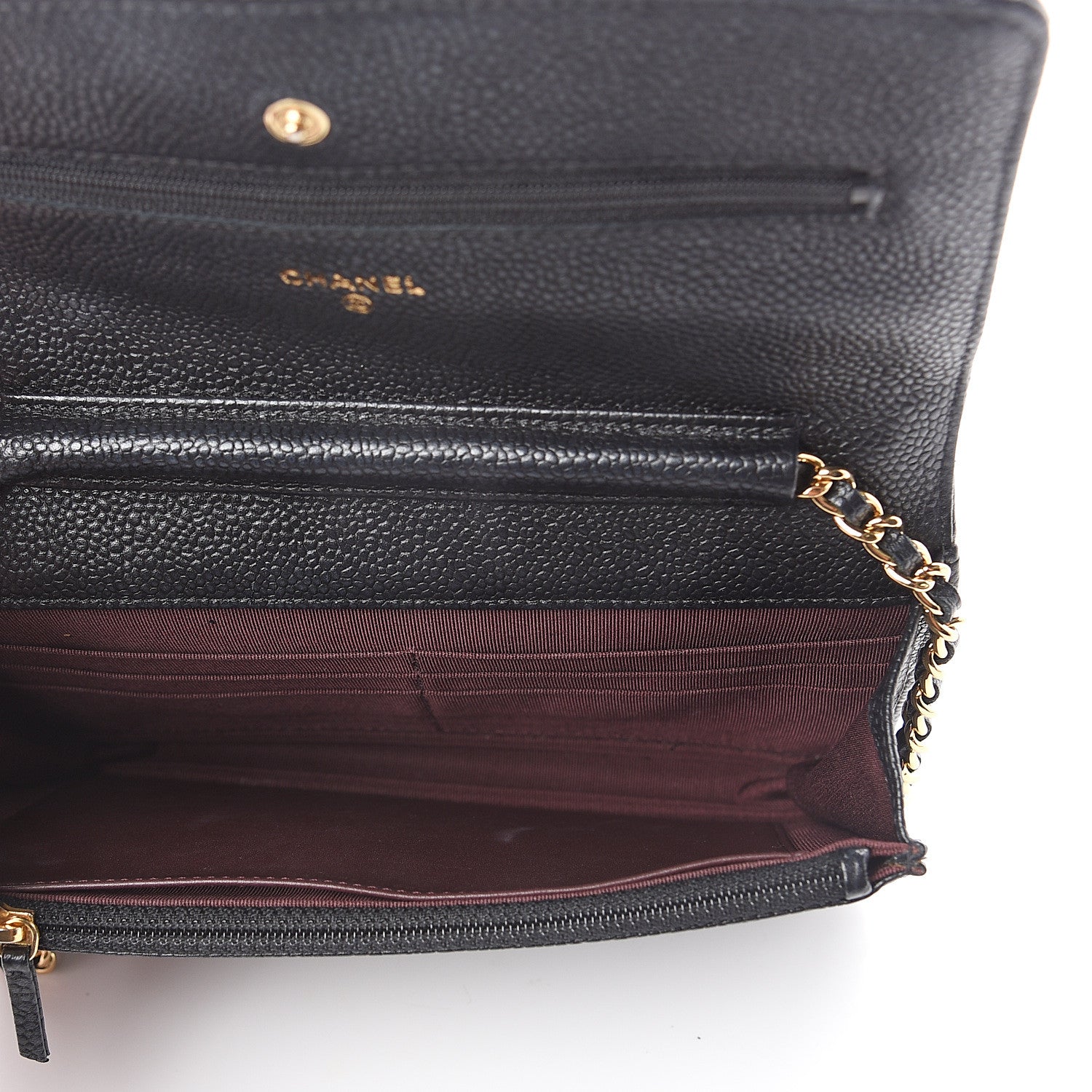 Chanel Caviar Quilted Wallet On Chain WOC Black 4 of 7
