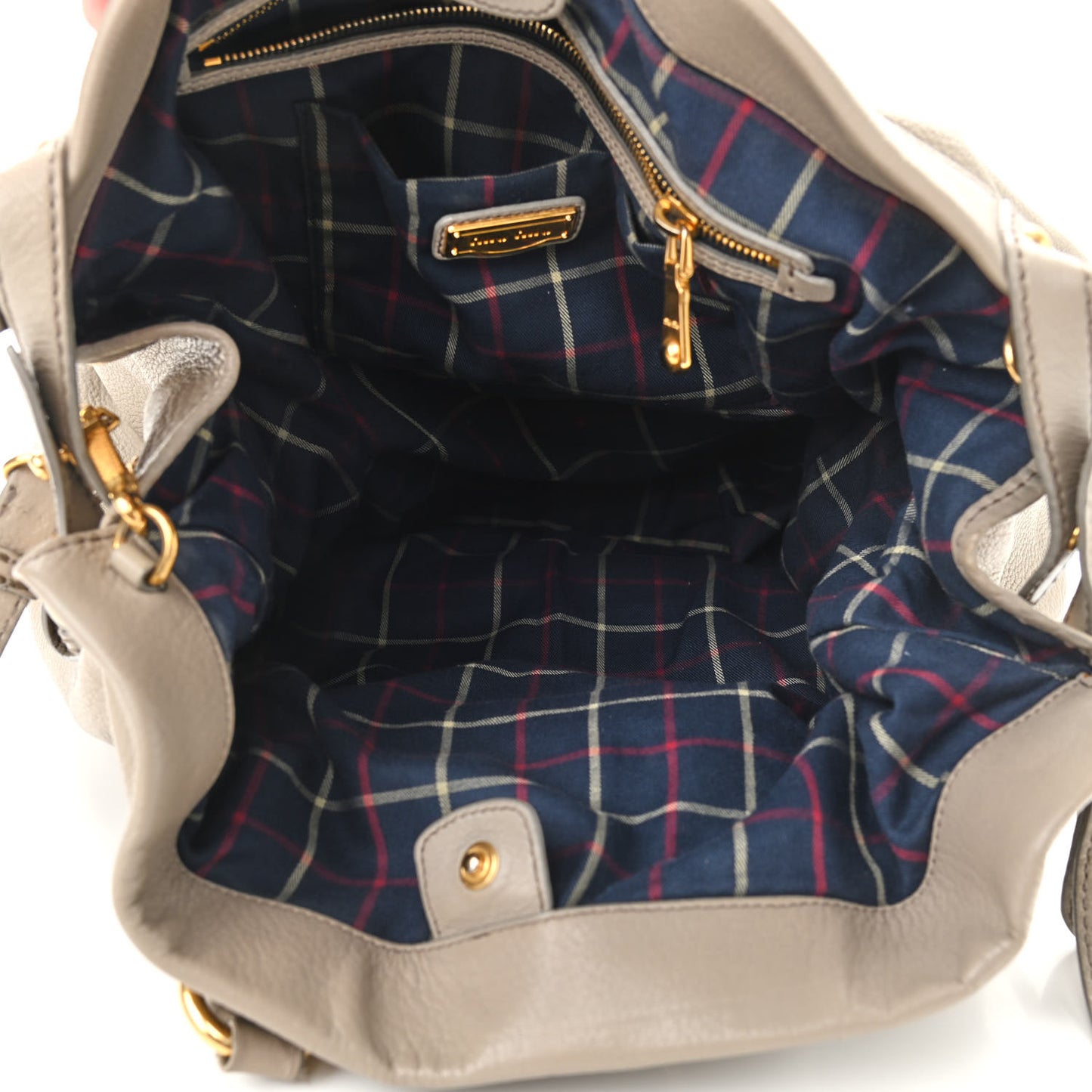 Vitello Daino Top Handle Tote Beige