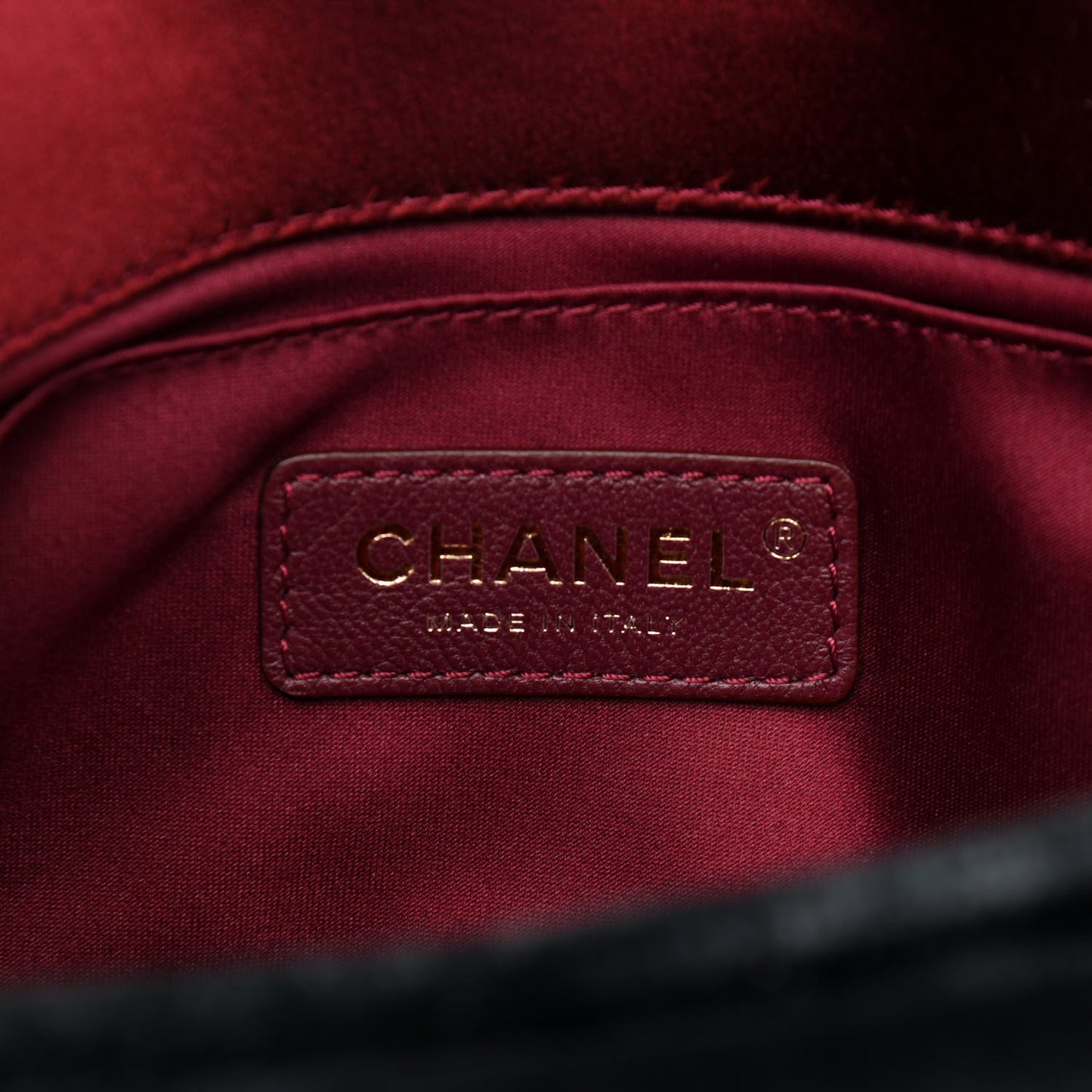 Velvet Quilted Medium Camellia Flap Black Red Blue