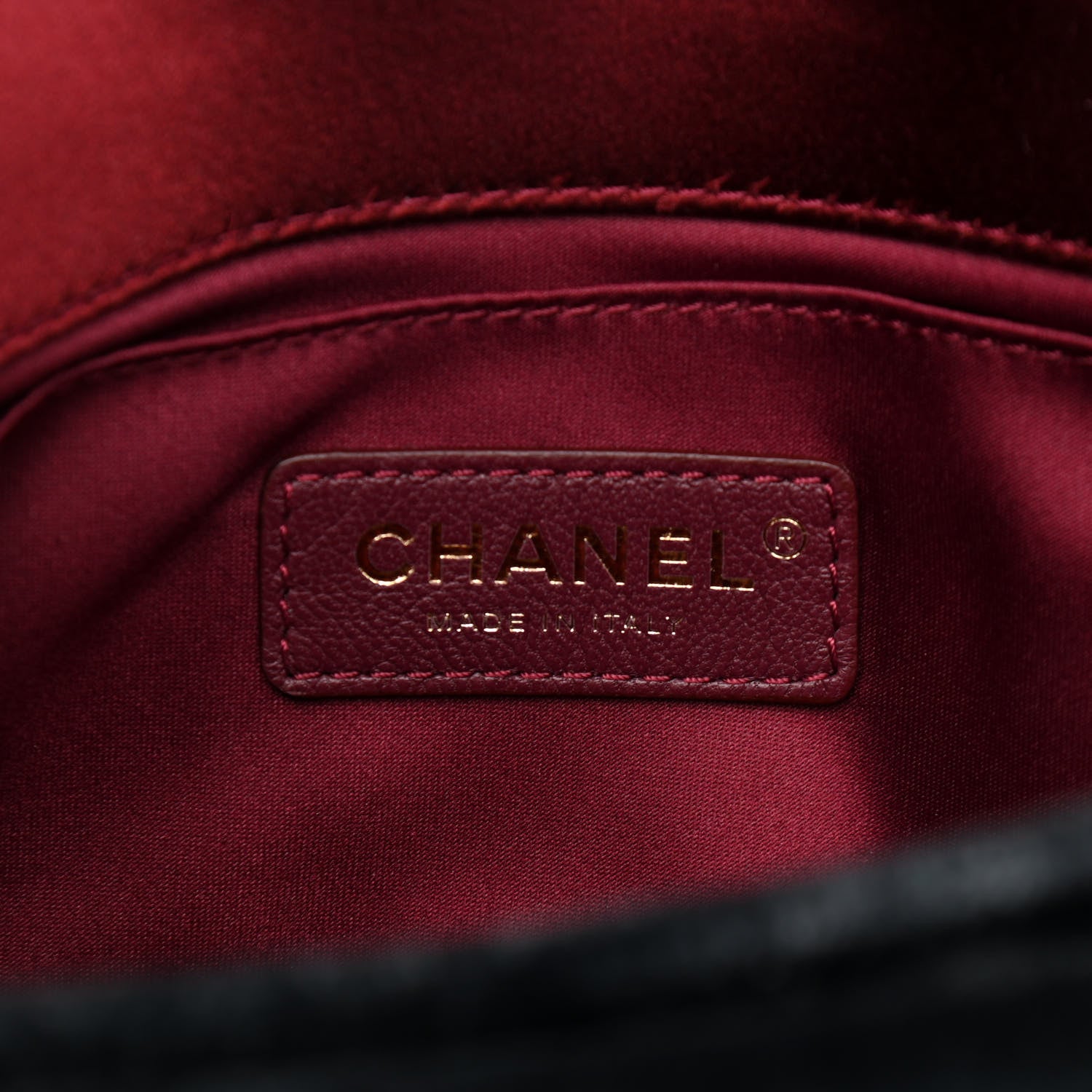 Chanel Velvet Quilted Medium Camellia Flap Black Red Blue 6 of 11