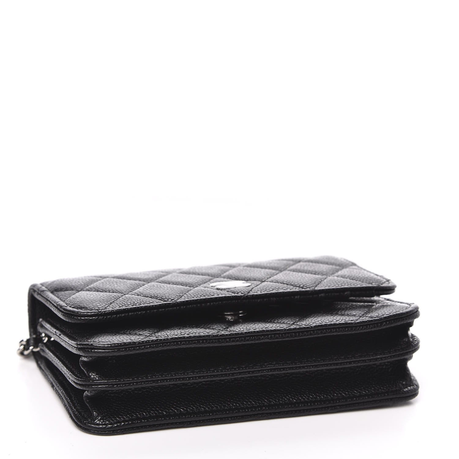 Chanel Caviar Quilted Mini Wallet On Chain WOC Black 4 of 11