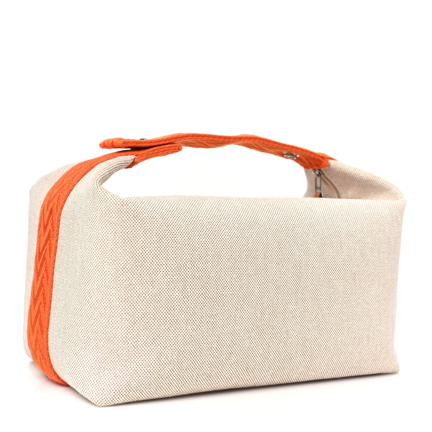 Canvas Large Bride-A-Brac Pouch Natural Orange