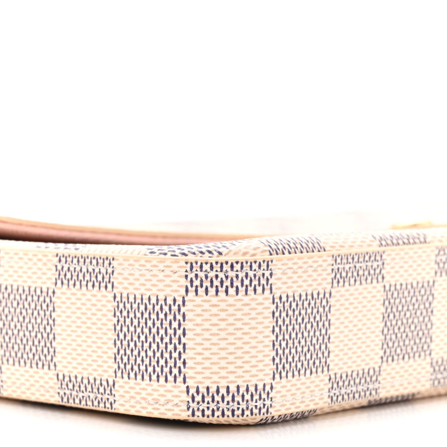 Louis Vuitton Damier Azur Pochette Felicie Chain Wallet Rose Ballerine 10 of 12
