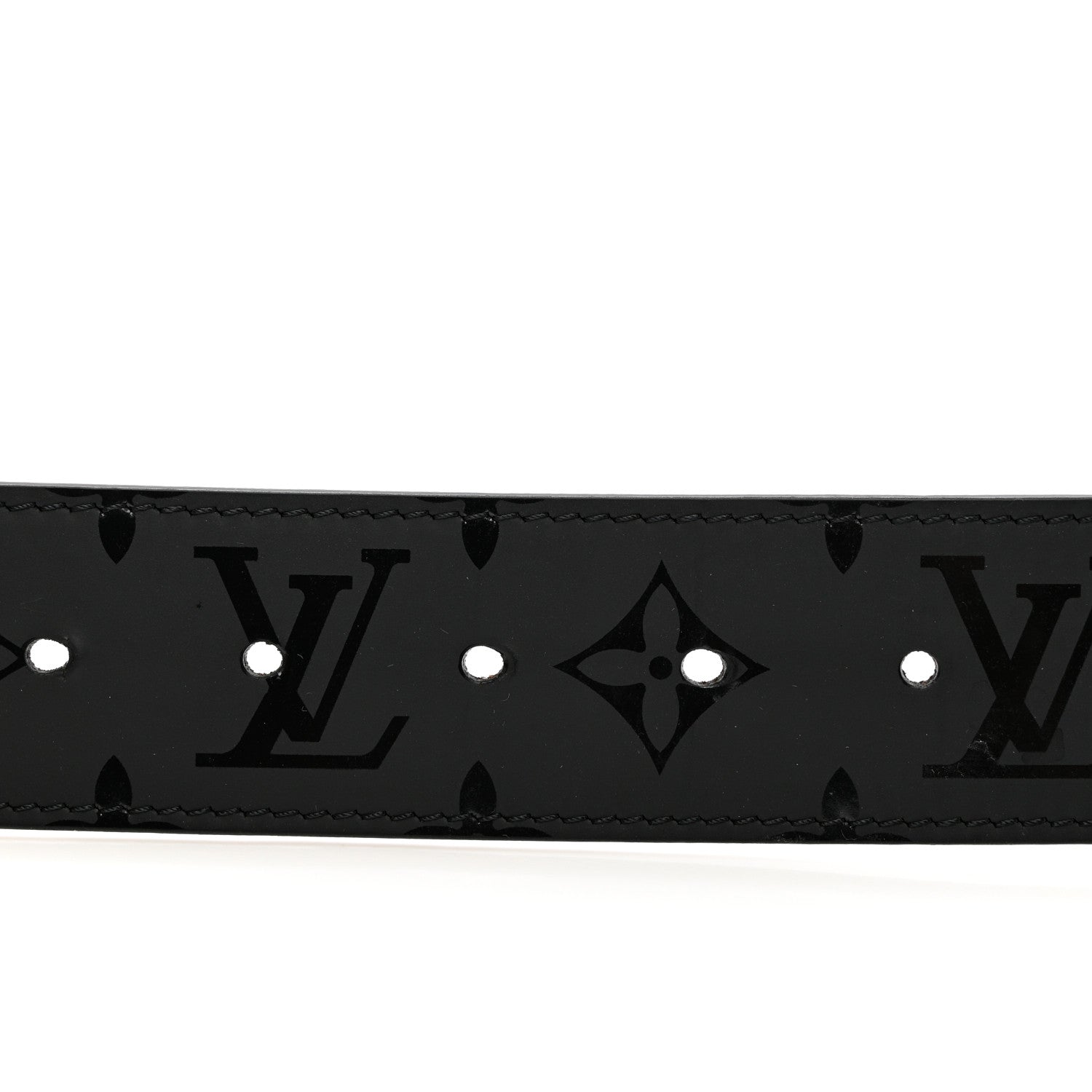 Louis Vuitton Monogram Eclipse Taigarama 40mm LV Initiales Reversible Belt 95 38 Black 3 of 6
