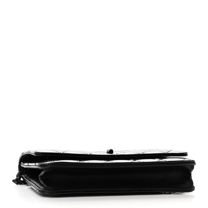 Chanel Patent Calfskin Quilted Reissue Wallet On Chain WOC So Black 4 of 11