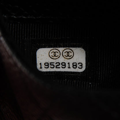 Chanel Caviar Quilted Flap Card Holder Black 8 of 9