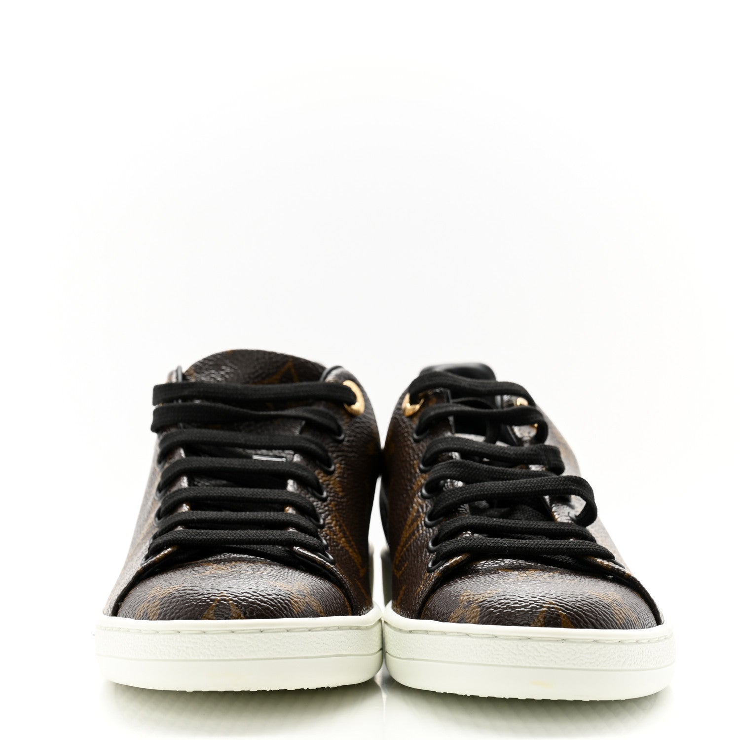 Louis Vuitton Patent Monogram Frontrow Sneakers 36 2 of 9
