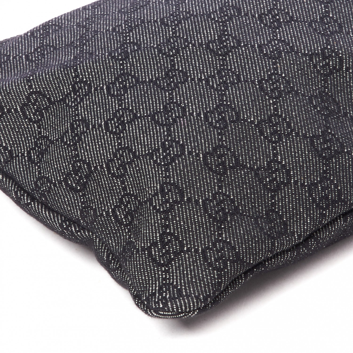 Gucci Denim Monogram Zip Top Pouch Black 5 of 7