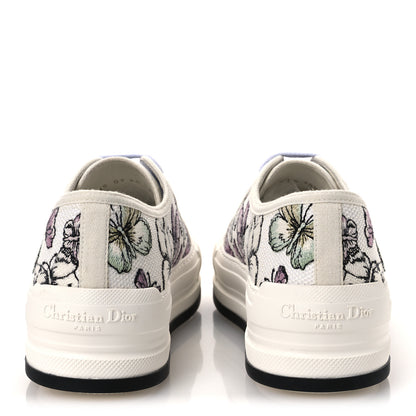 Christian Dior Canvas Jardin Botanique Embroidered Womens Walk'N'Dior Low Top Sneakers 38.5 White Multicolor 6 of 10