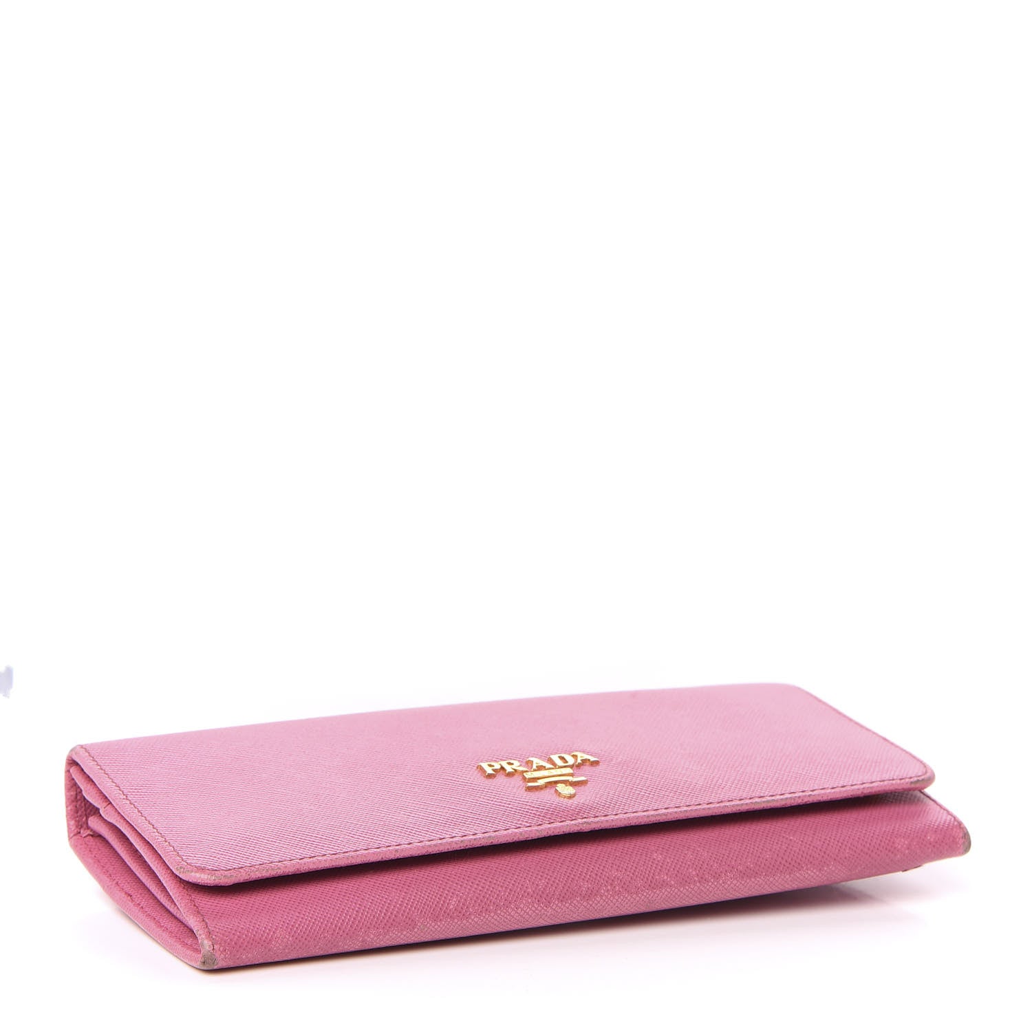 Prada Saffiano Metal Continental Flap Wallet Geranio 4 of 10