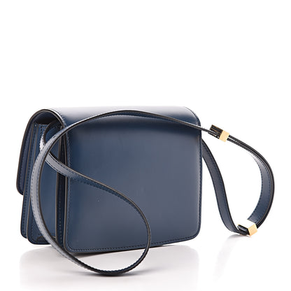 Celine Smooth Calfskin Small Classic Box Flap Bag Metallic Blue 3 of 11