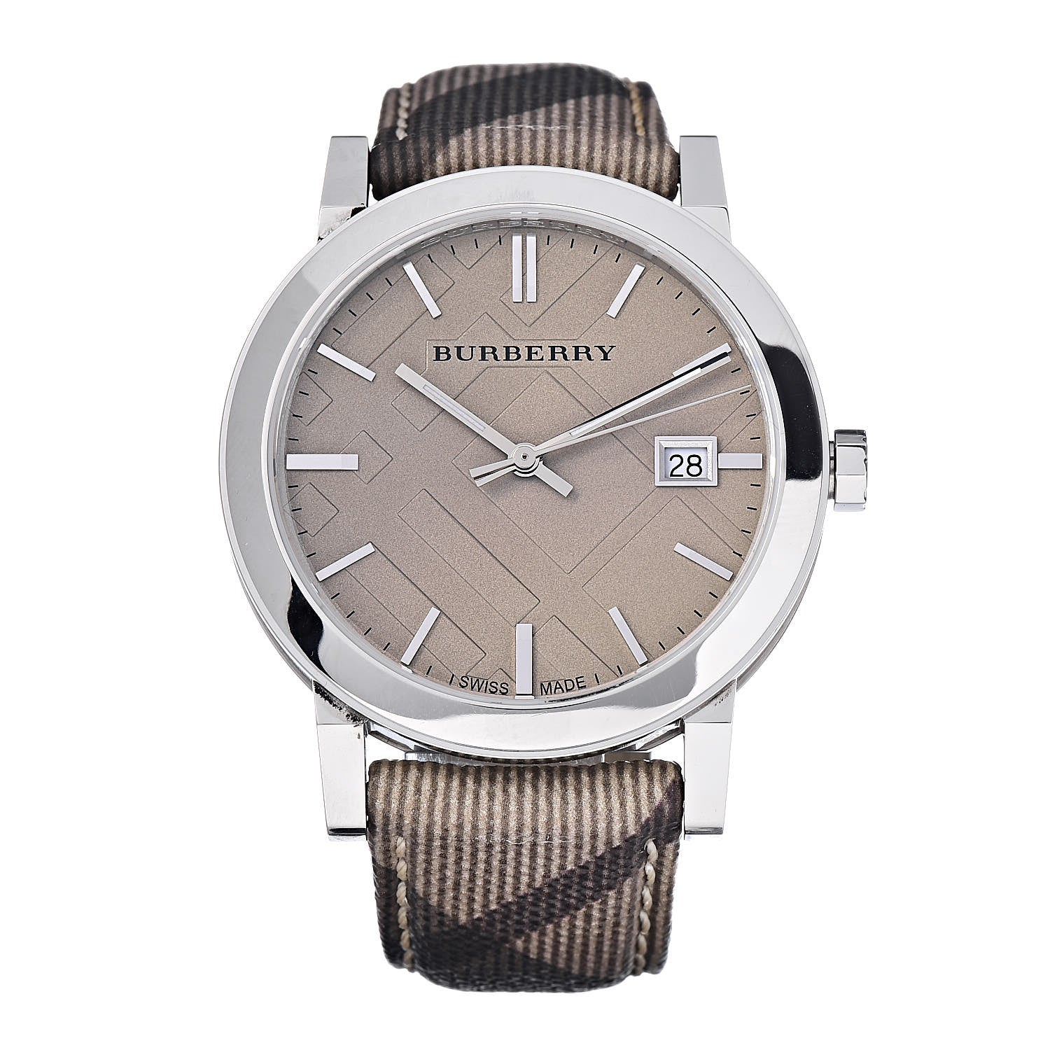 Burberry Stainless Steel Calfskin 38mm The City Quartz Watch Brown BU9029 1 of 8