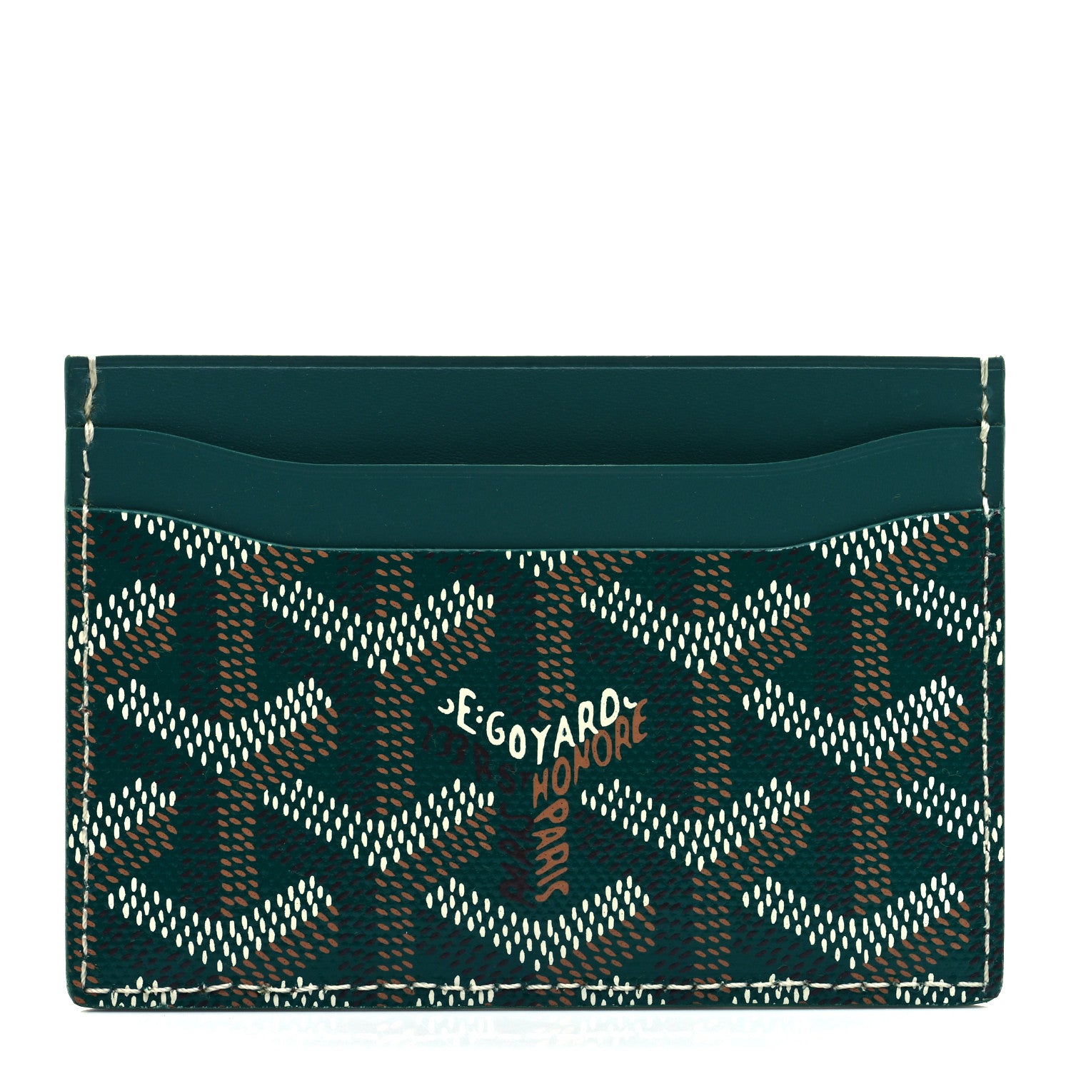 Goyard Goyardine Saint Sulpice Card Holder Green 1 of 7
