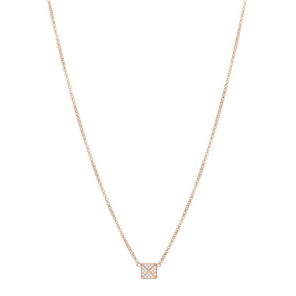 Hermes 18K Rose Gold Diamond Clou d'H Pendant Necklace 1 of 4