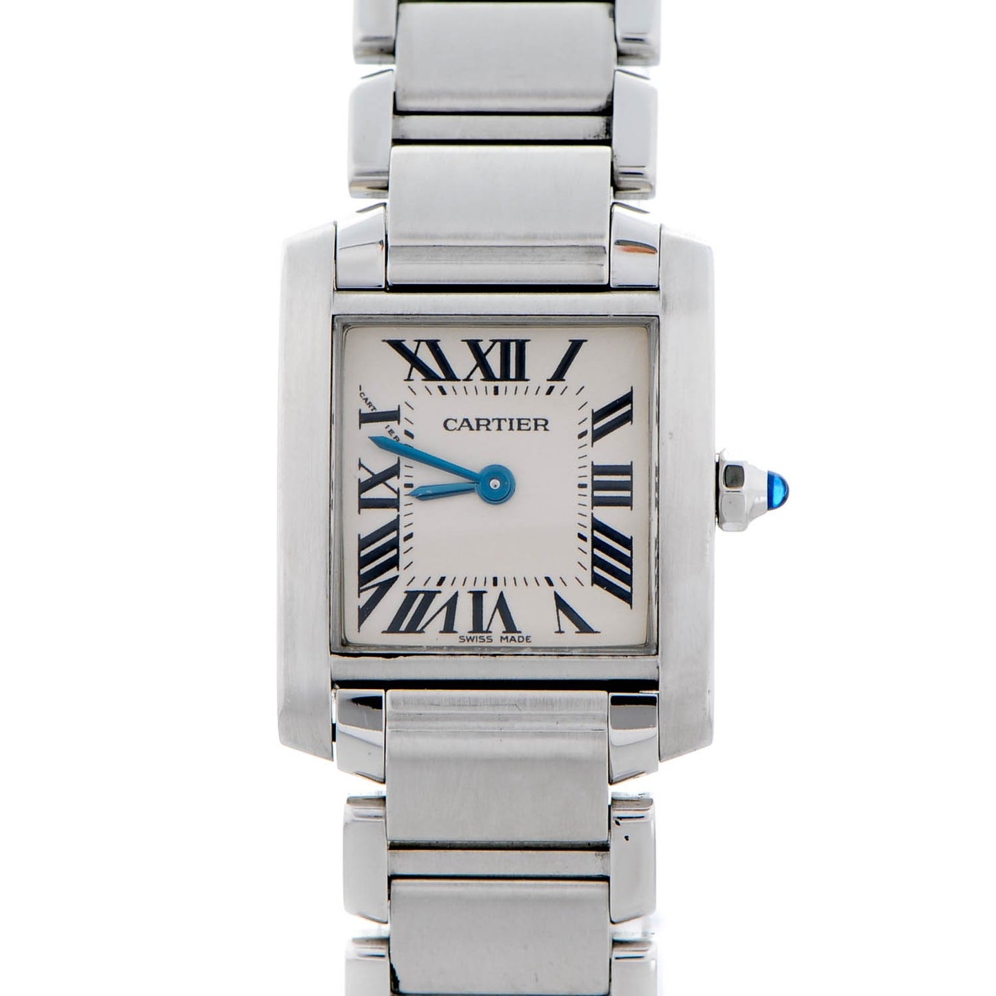 Stainless Steel 20mm Tank Francaise Quartz Watch