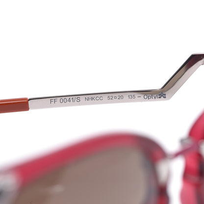 Fendi Iridia Sunglasses FF 0041/S Cherry Palladium 6 of 8