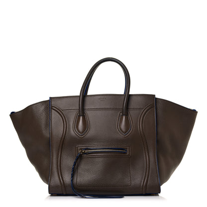 Celine Baby Grained Calfskin Medium Phantom Luggage Khaki 2 of 18