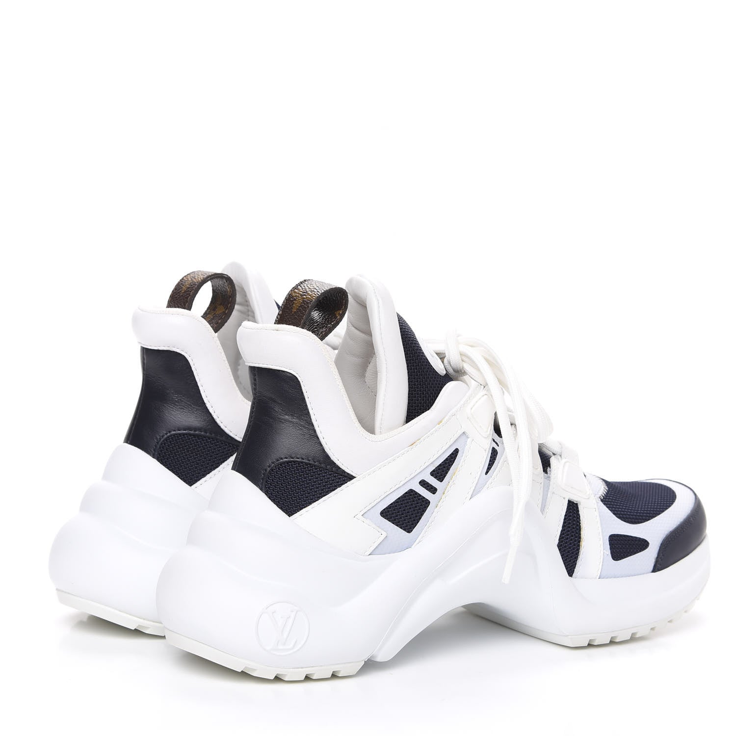 Louis Vuitton Calfskin Technical Nylon LV Archlight Sneakers 37 Marine 4 of 9