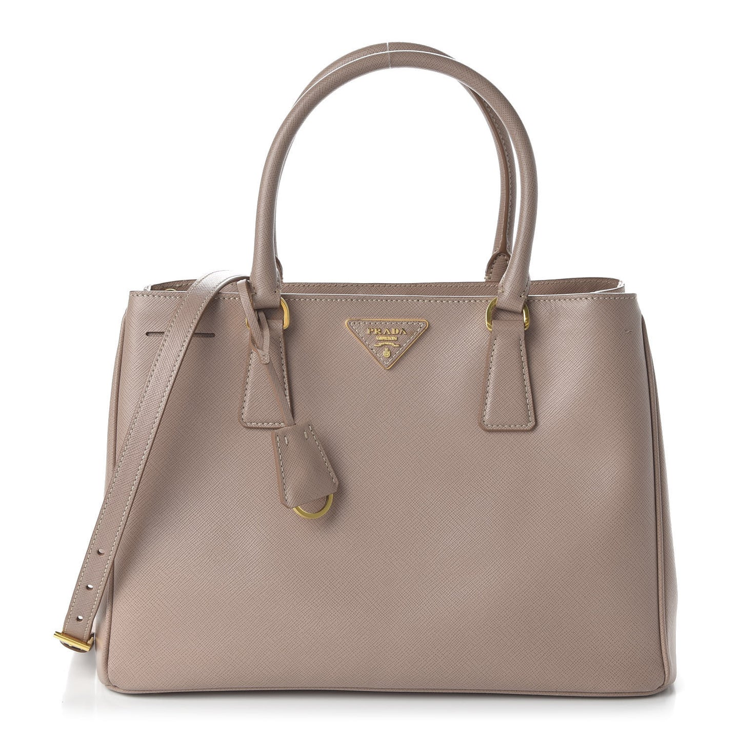 Saffiano Lux Medium Tote Cammeo