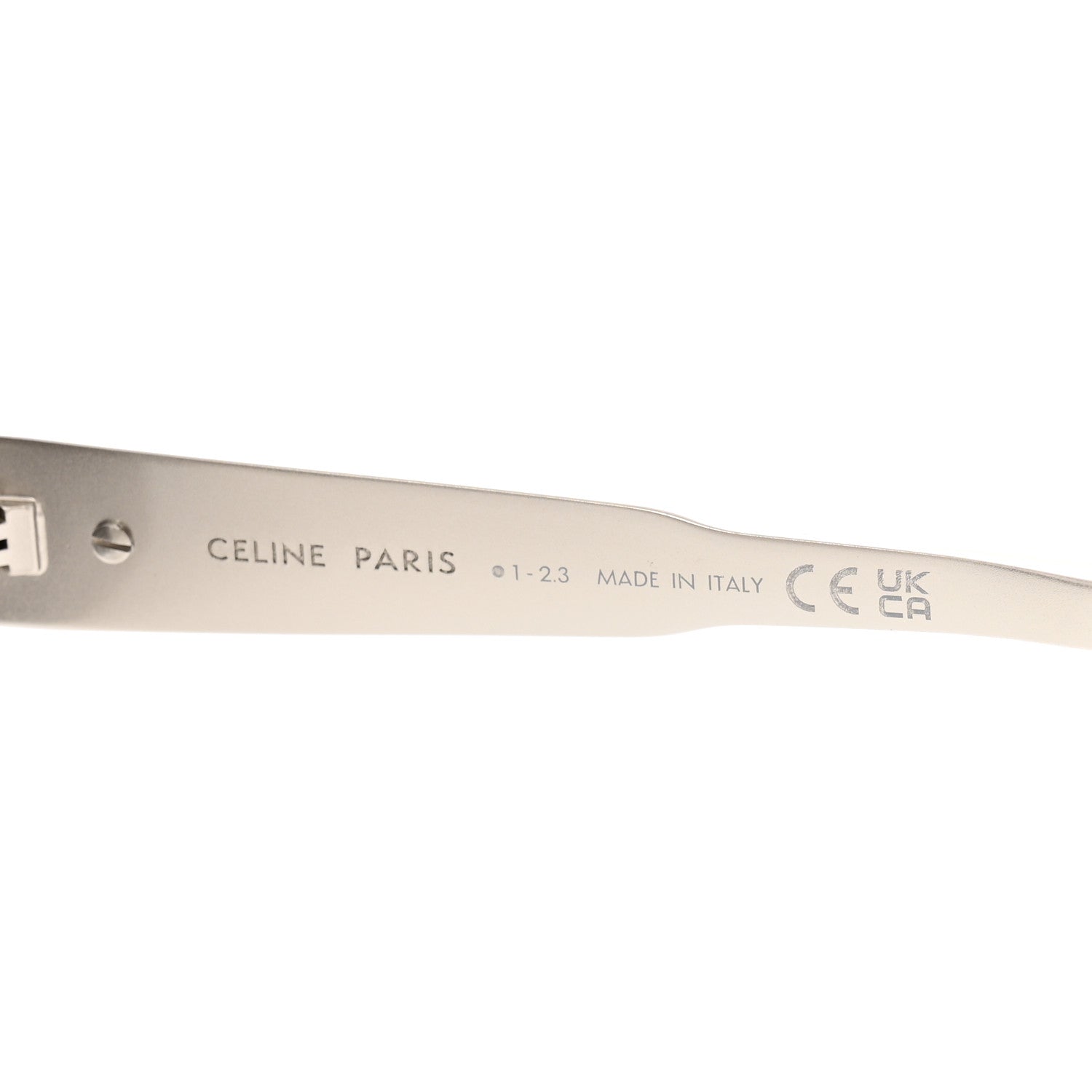 Celine Metal Triomphe 03 Sunglasses CL40281U Silver Smoke 5 of 7