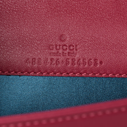 Gucci Velvet Matelasse Love Embroidered GG Marmont Mini Bag Light Raspberry Rose 6 of 9