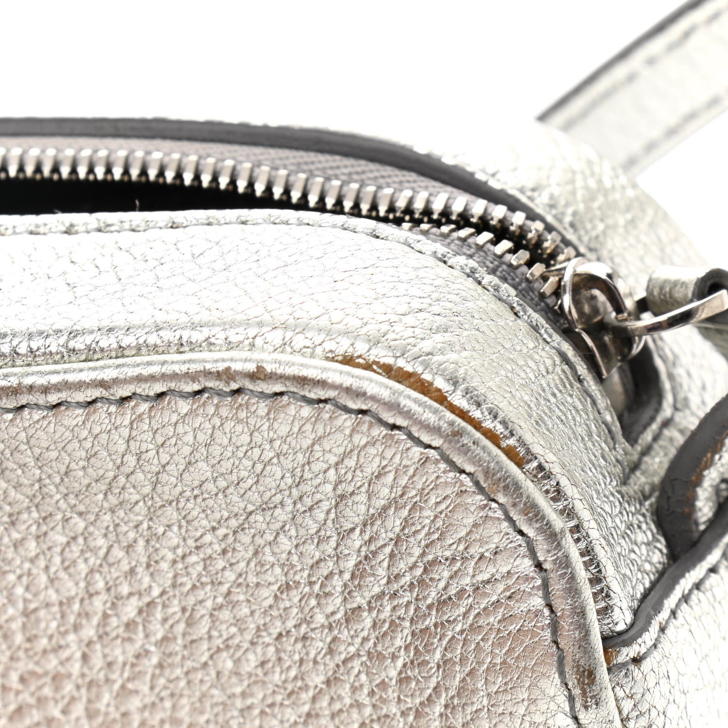 Balenciaga Metallic Goatskin Logo XS Everyday Camera Bag Argent Black 11 of 15