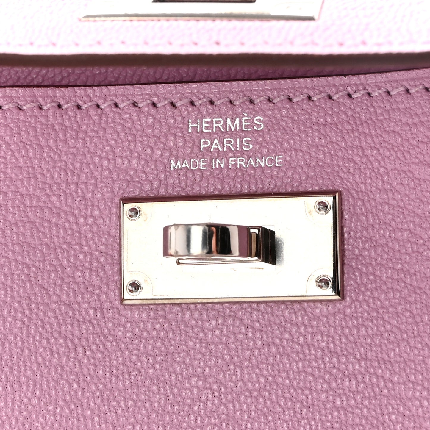Chevre Mysore Kelly Pocket Compact Wallet Mauve Sylvestre