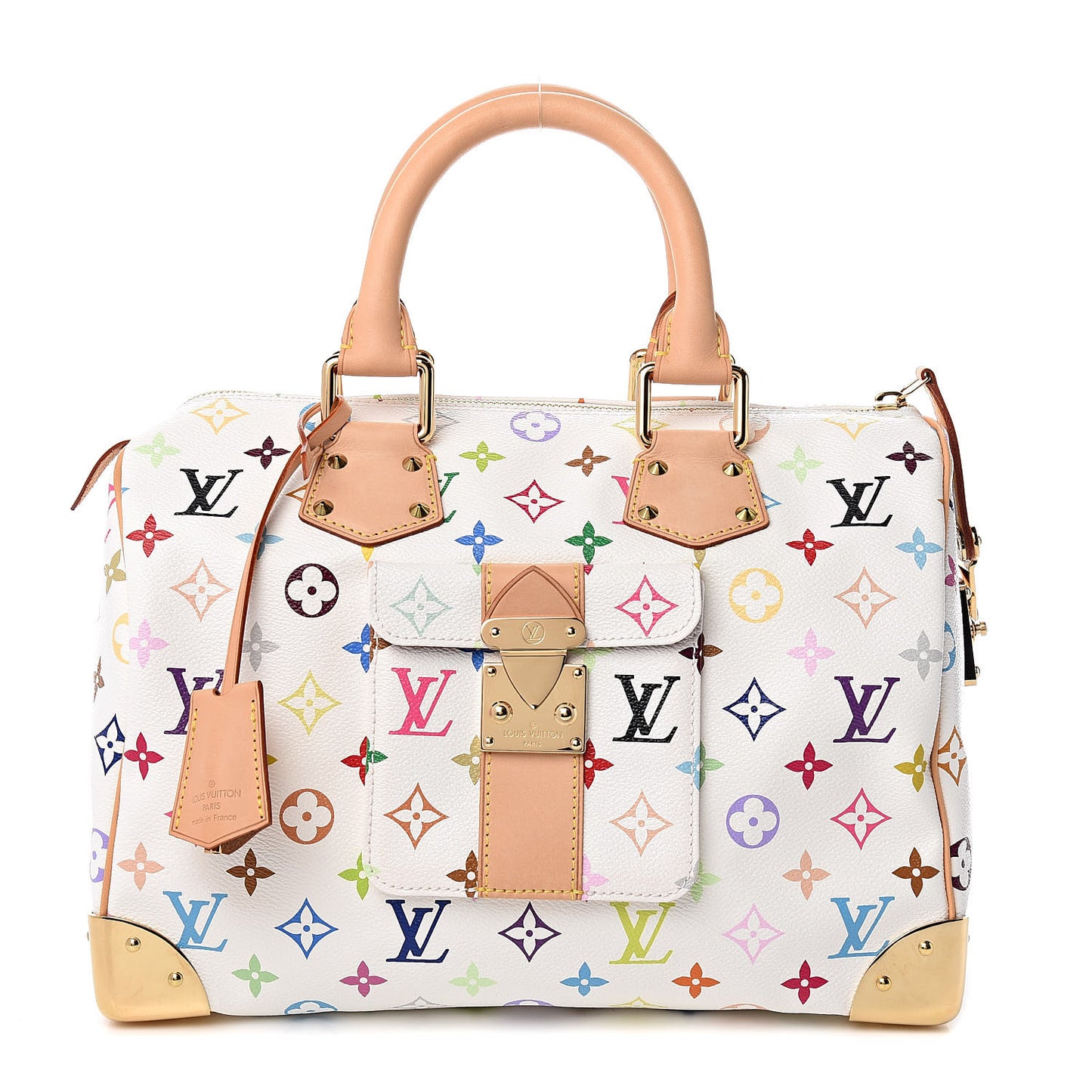 Monogram Multicolor Speedy 30 White
