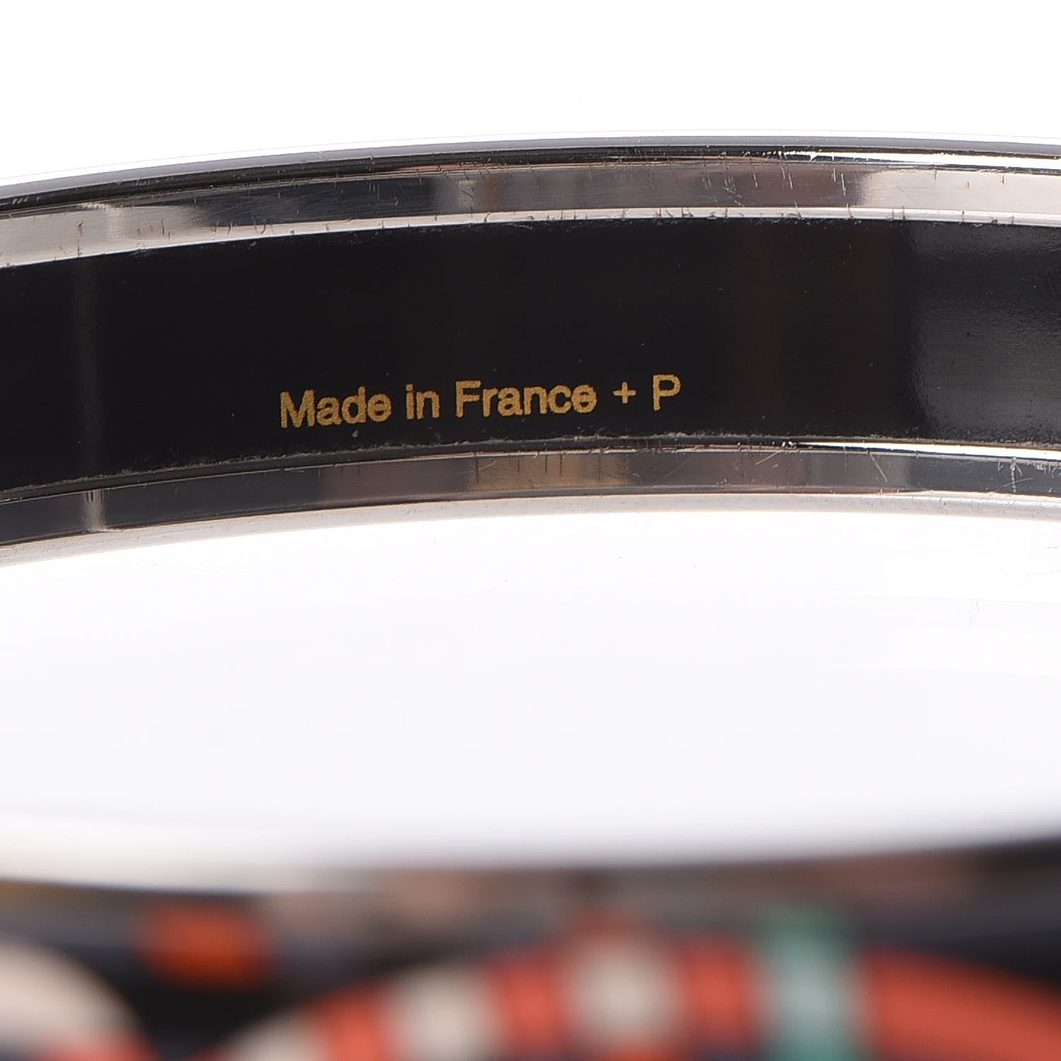 Hermes Enamel Printed Narrow Spirographie Bracelet 65 5 of 5