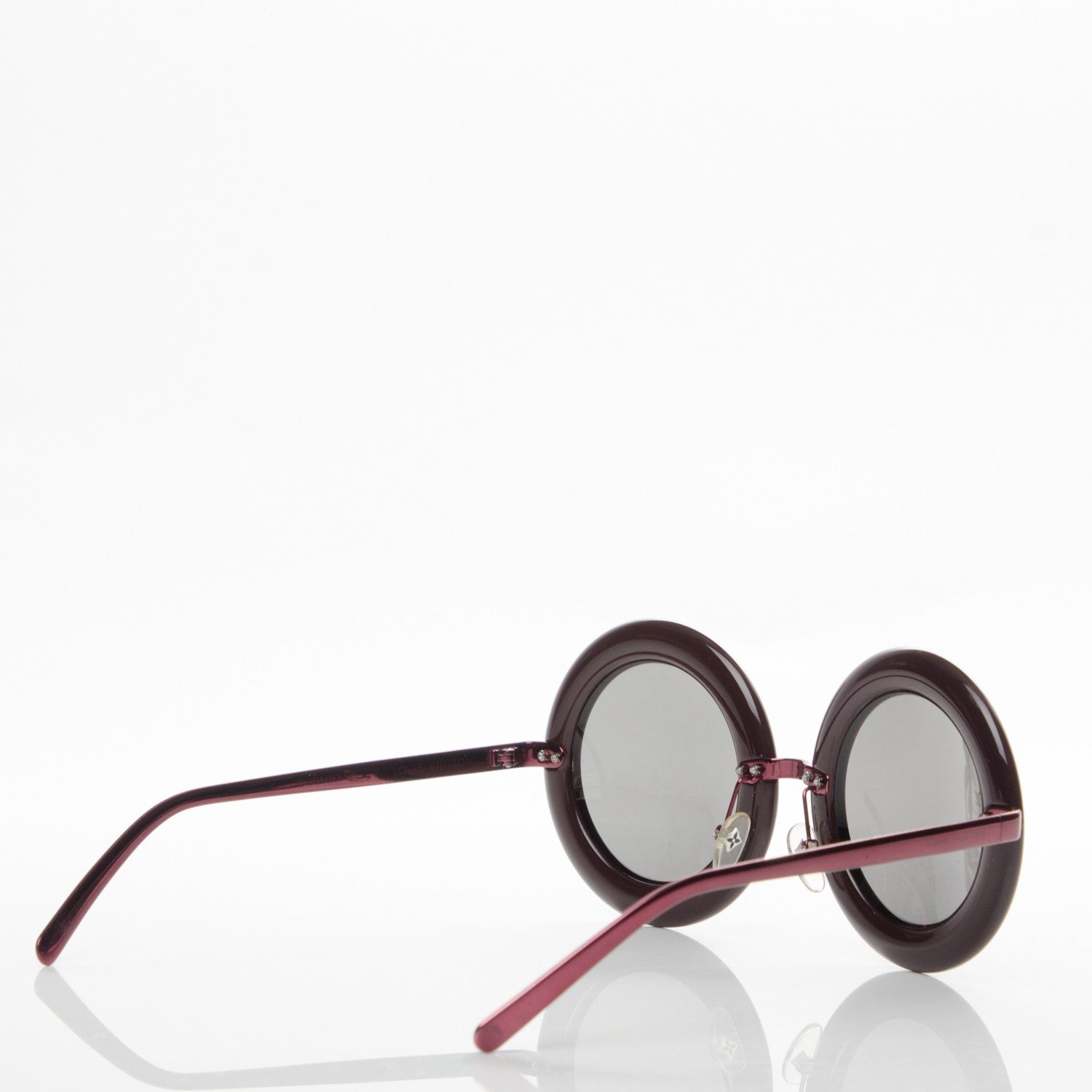 Louis Vuitton Round Nelly Sunglasses Z0504U Plum 3 of 6