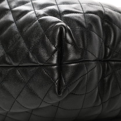 Saint Laurent Lambskin Quilted Maxi Icare Shopping Tote Black 11 of 11