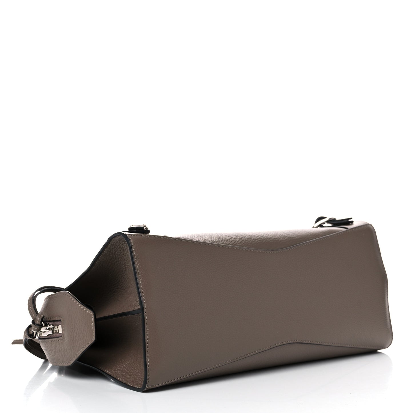 Grained Calfskin Neo Classic Silver Hardware S City Mink Grey
