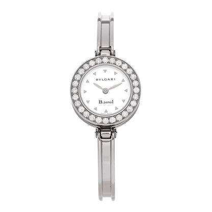 Bulgari Stainless Steel Diamond Bezel 22mm B.Zero1 Quartz Watch White 1 of 4