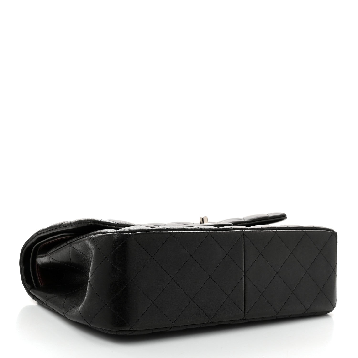 Chanel Lambskin Quilted Jumbo Double Flap Black 4 of 10