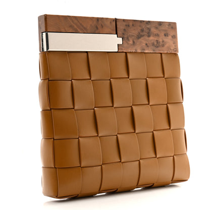 Bottega Veneta Nappa Intrecciato The Snap Clutch Camel Naturale 3 of 9