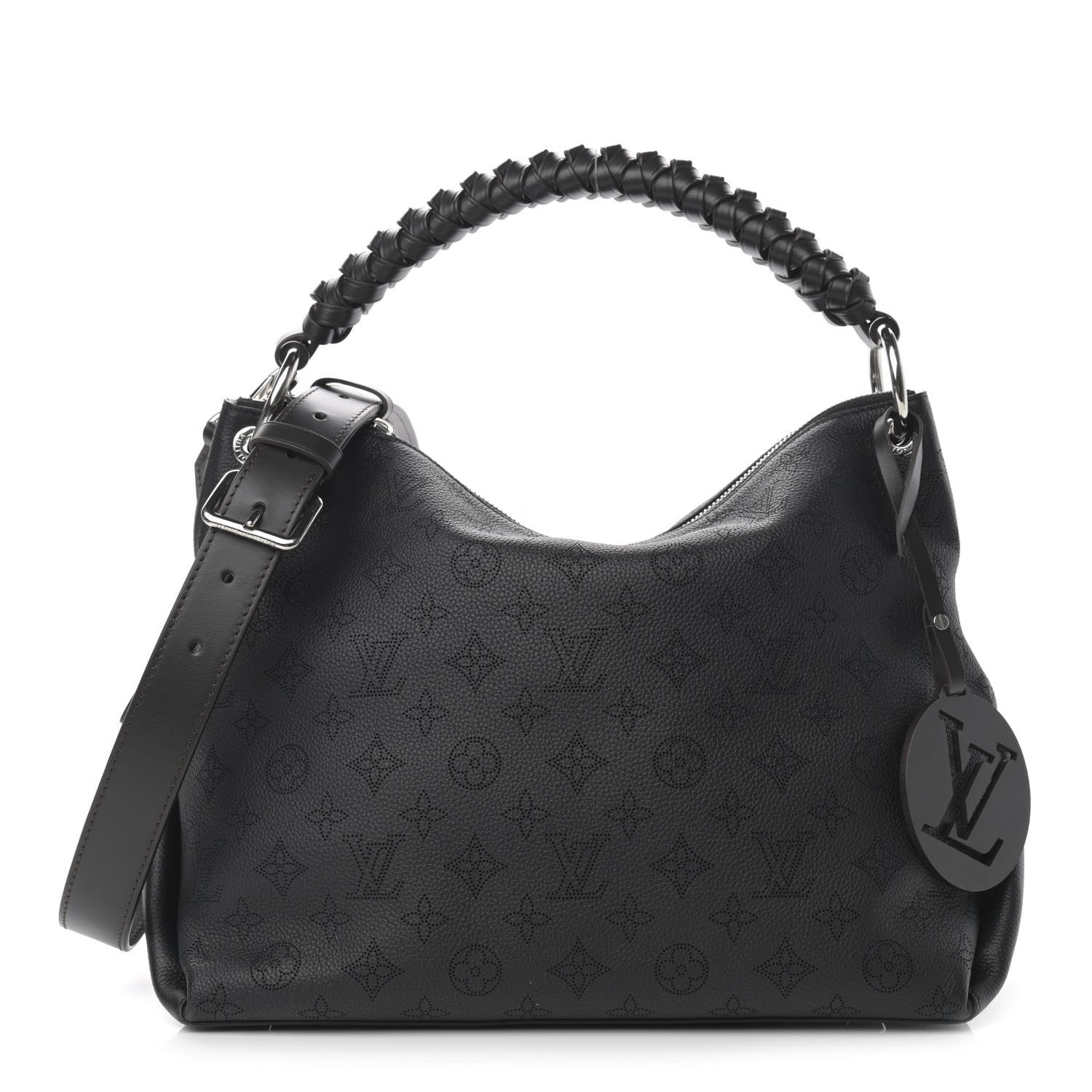 Louis Vuitton Mahina Beaubourg Hobo MM Black 1 of 10