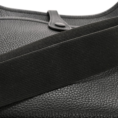 Hermes Taurillon Clemence Evelyne III PM Black 12 of 13