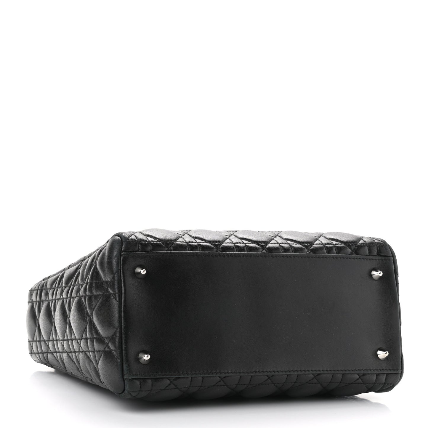 Lambskin Cannage Medium Lady Dior Black