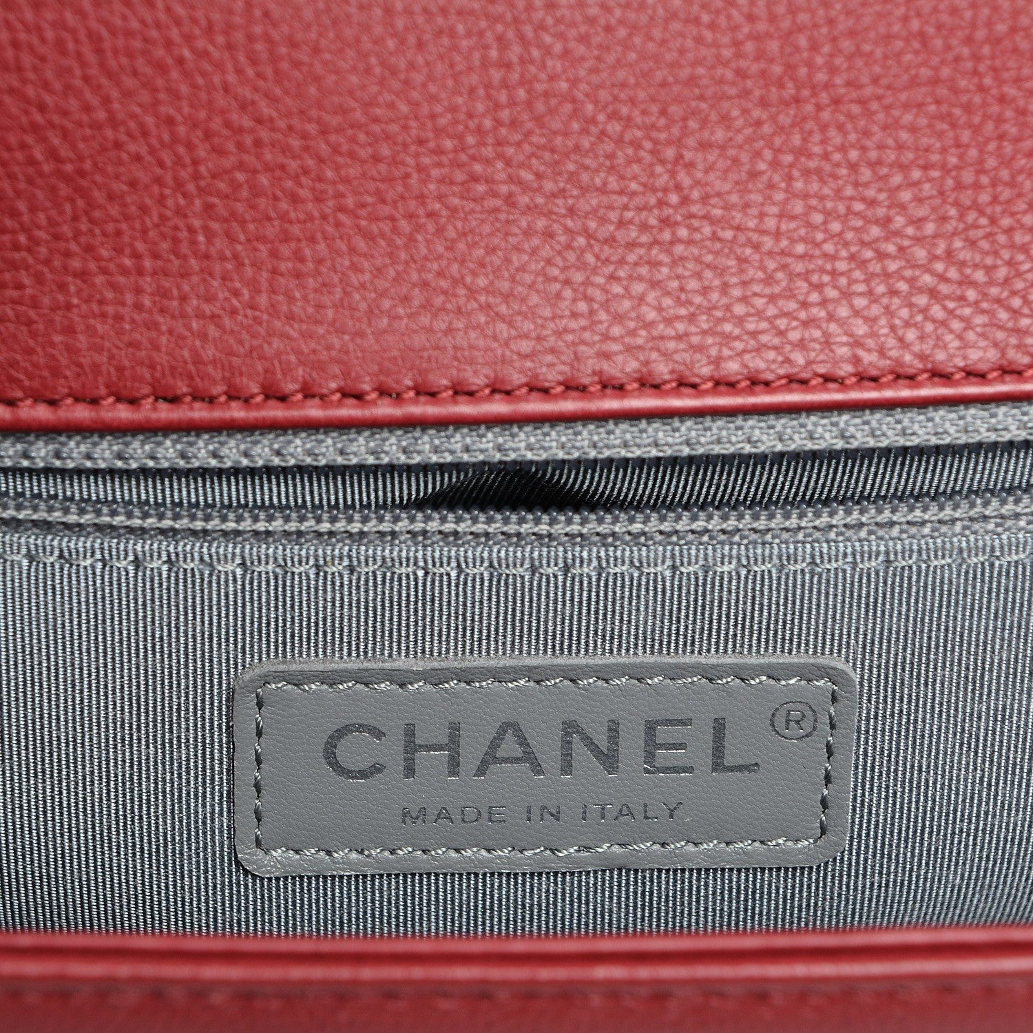 Chanel Calfskin Stitched New Medium Boy Flap Red 6 of 7