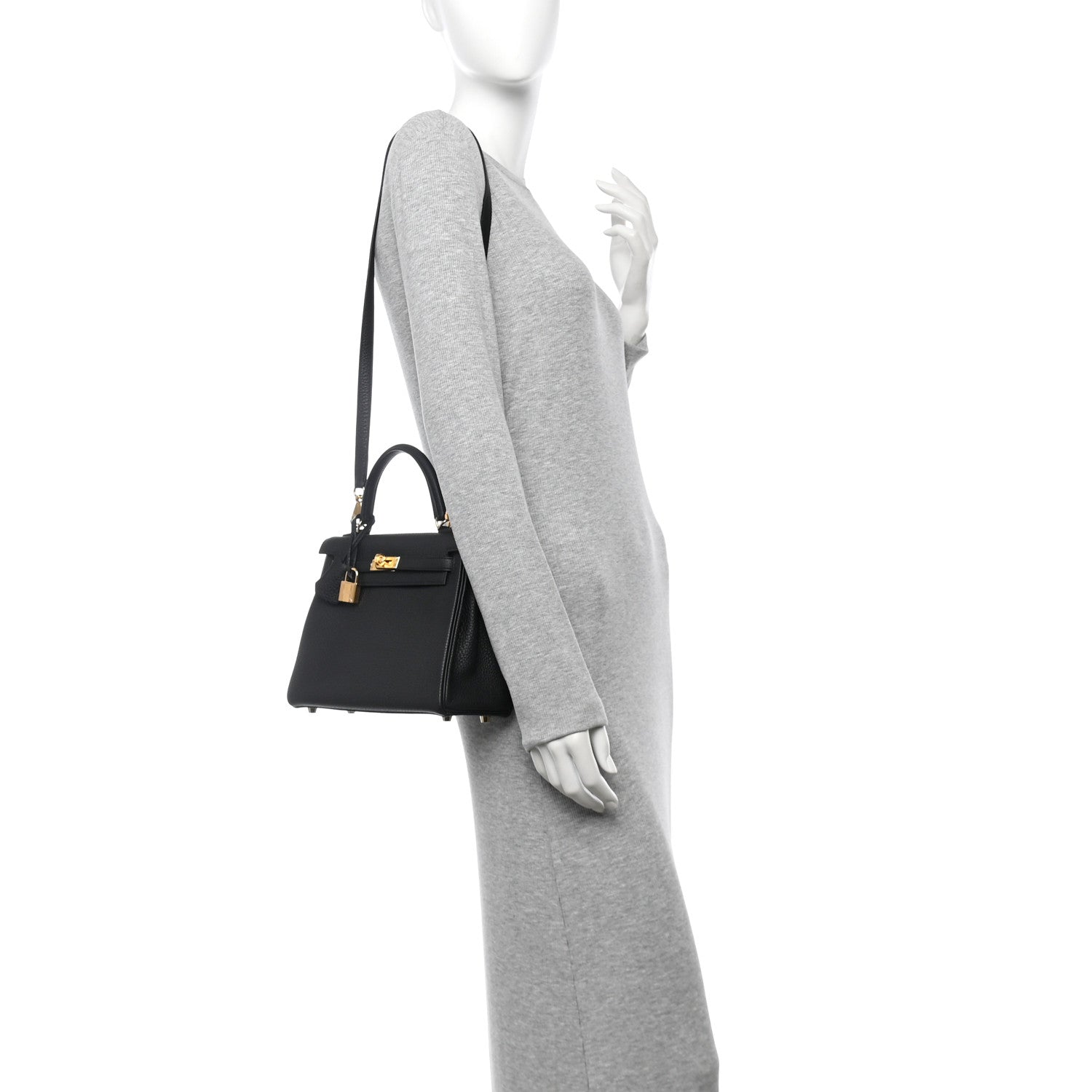 Hermes Togo Kelly Retourne 25 Black 2 of 11