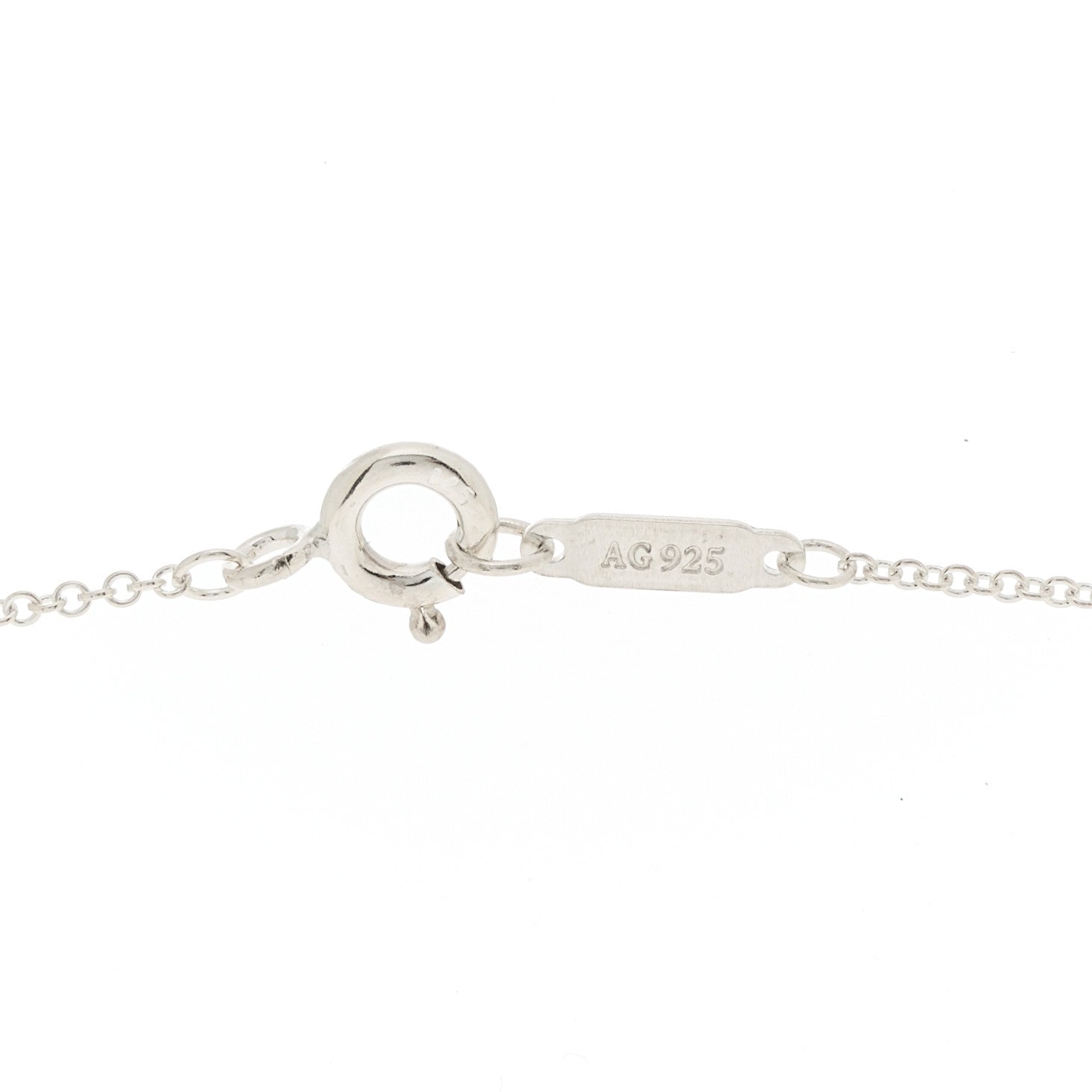 Tiffany Sterling Silver Small Heart Key Pendant Necklace 6 of 7