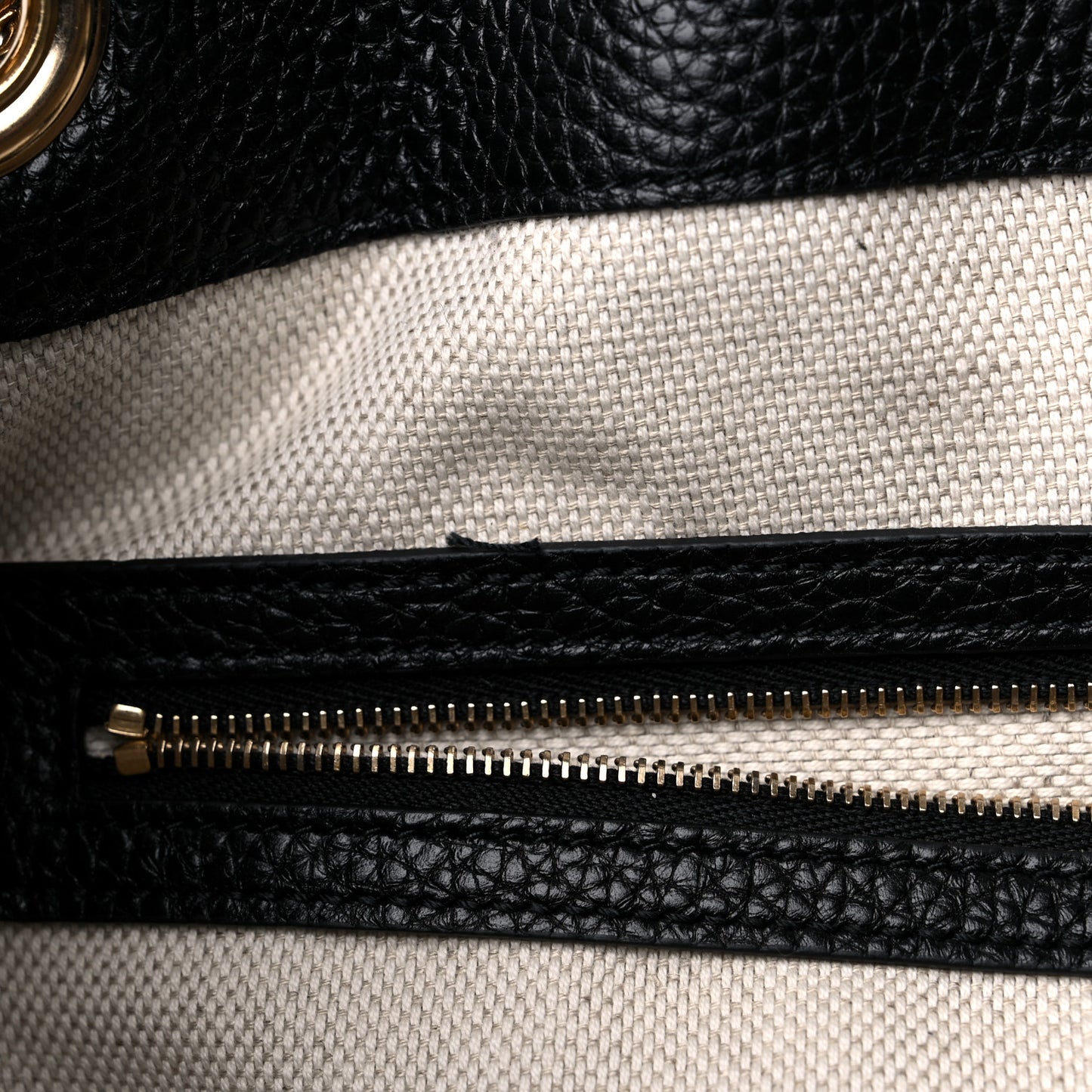 Pebbled Calfskin Medium Soho Chain Shoulder Bag Black
