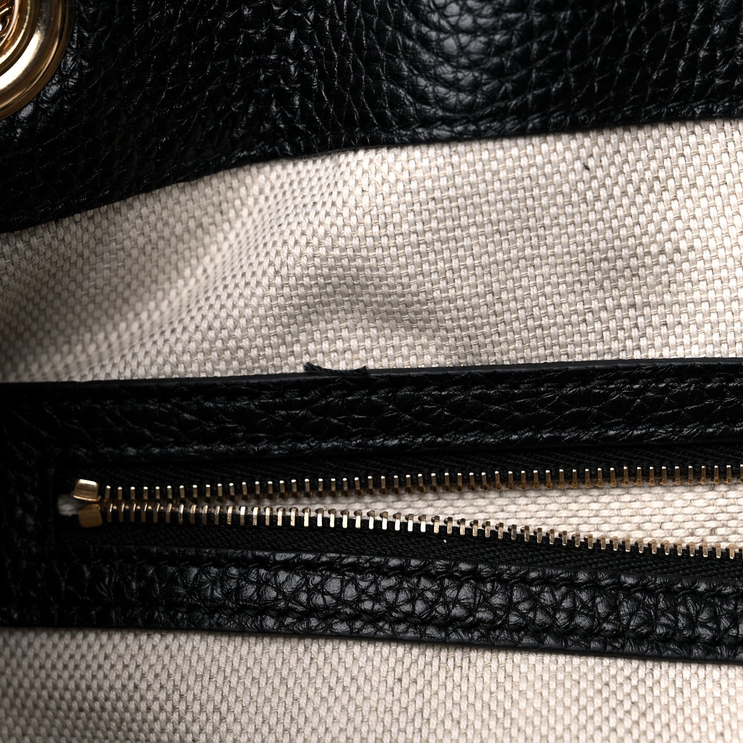 Gucci Pebbled Calfskin Medium Soho Chain Shoulder Bag Black 10 of 10