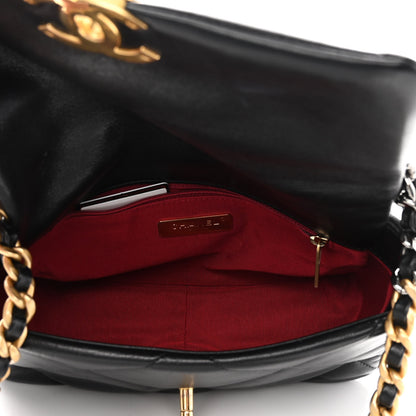 Chanel Goatskin Quilted Medium Chanel 19 Flap Black 4 of 10