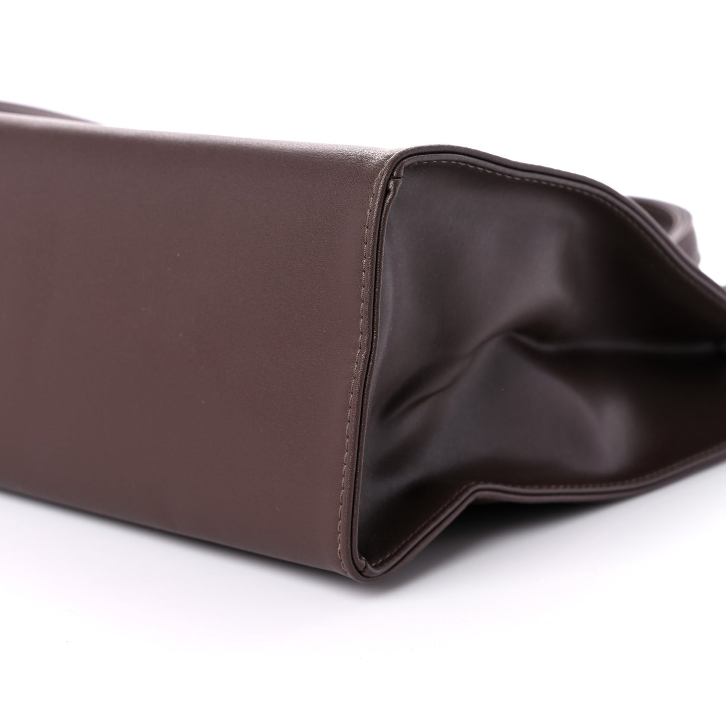 Vegan Leather Medium Shopping Bag Chocolate
