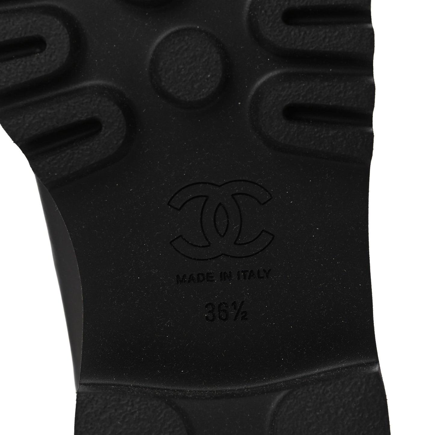 Crumpled Calfskin Patent Cap Toe Short Boots 36.5 Dark Grey Black