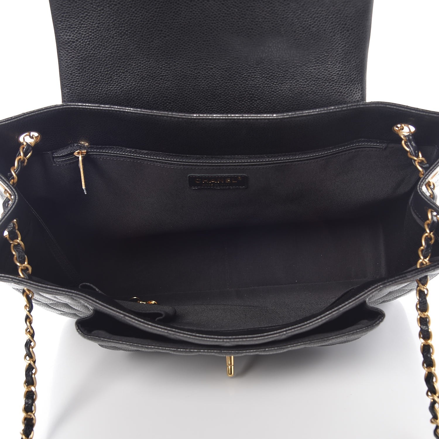 Chanel Caviar Quilted Flap Tote Black 5 of 8