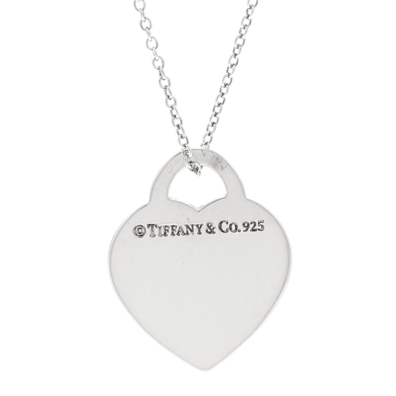 Tiffany Sterling Silver Small Return To Tiffany Heart Pendant Necklace 4 of 5